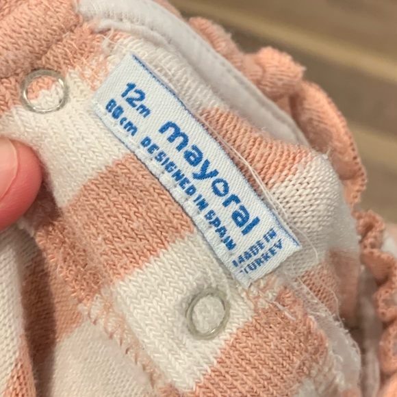 Mayoral Striped Ruffle Plush Dress - Picture 3 of 3